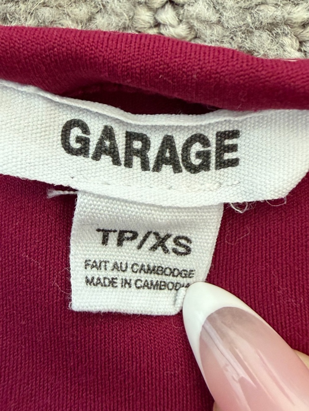Garage Sleek Scoop Cami Top, Size XS - Picture 5 of 6